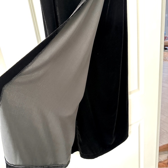 Eileen Fisher Black Velvet Maxi Skirt - Size - Large - Picture 3 of 8
